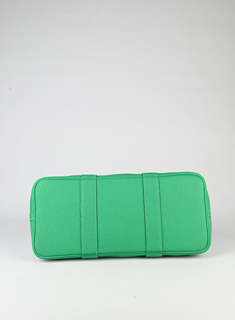 Hermès Borsa Garden Party 29 in canvas verde