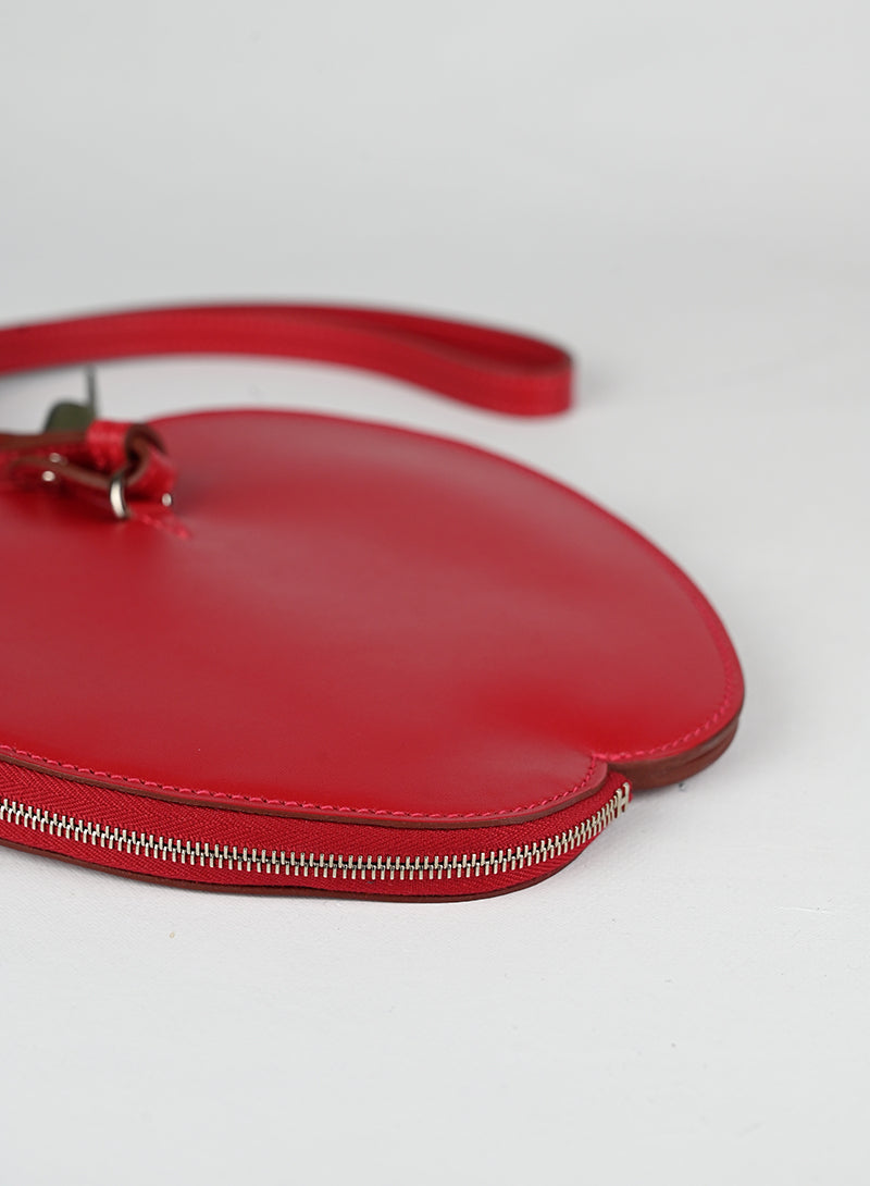 Hermès Borsa Pomme in pelle rossa