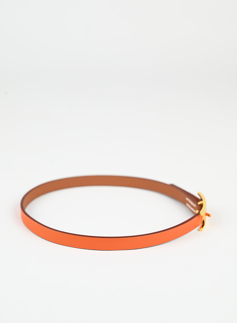 Hermès Bracciale Behapi Double tour gold-orange