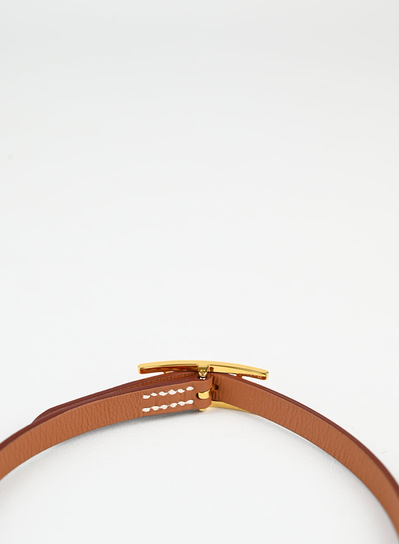 Hermès Bracciale Behapi Double tour gold-orange