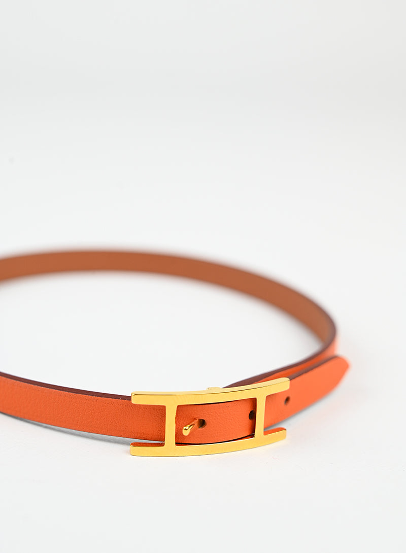 Hermès Bracciale Behapi Double tour gold-orange