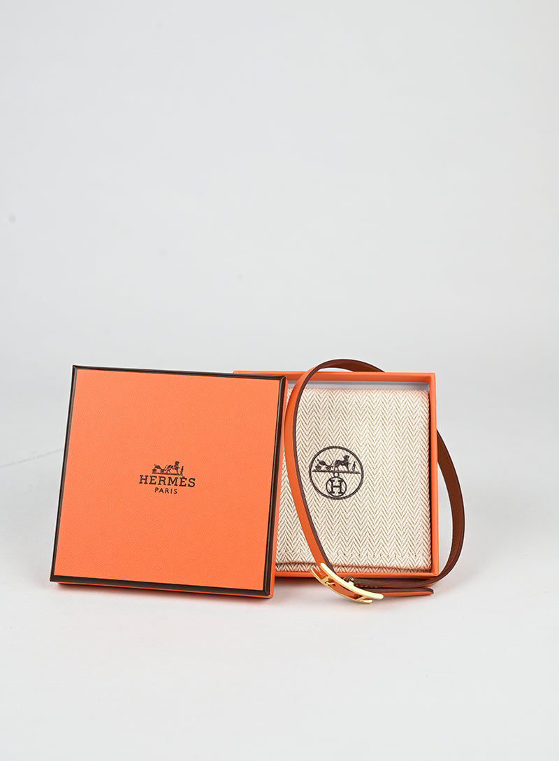 Hermès Bracciale Behapi Double tour gold-orange