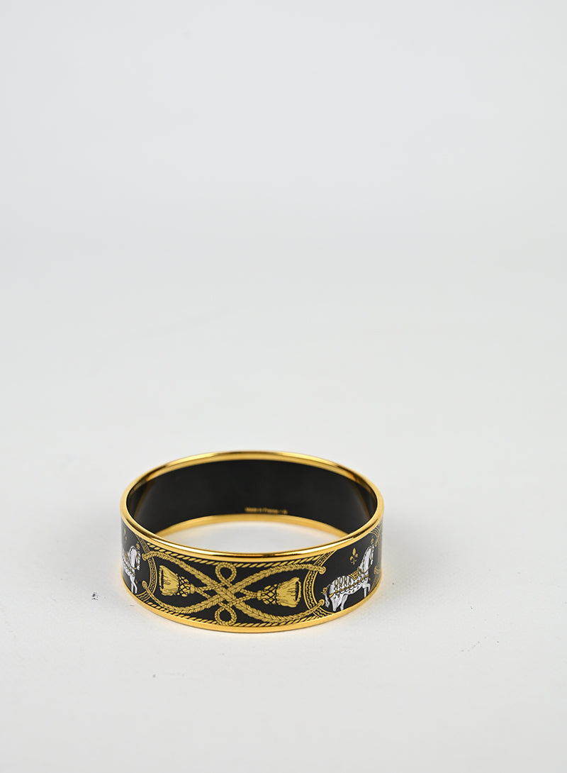 Hermès Bracciale Bangle Nero Carrozze