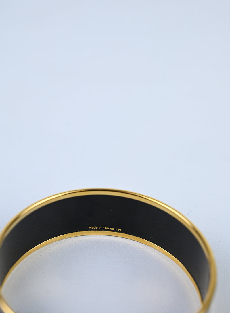 Hermès Bracciale Bangle Nero Carrozze