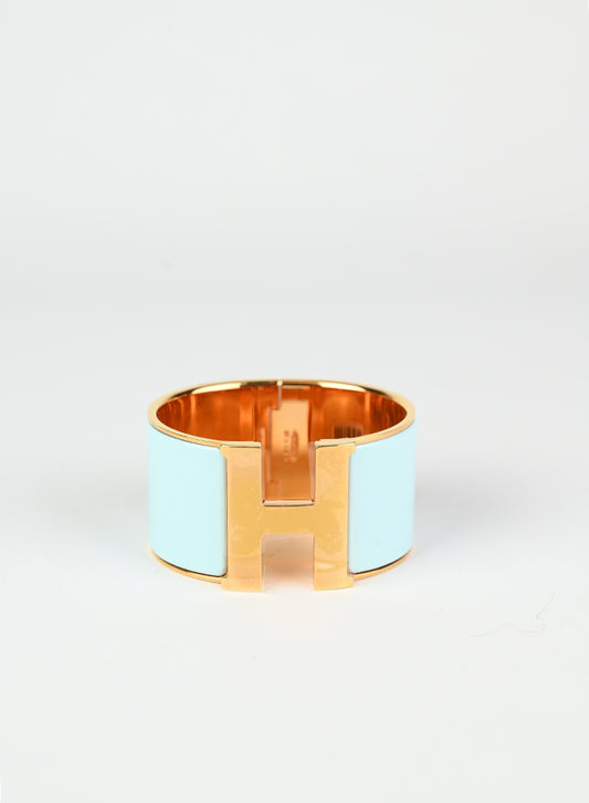 Hermès Bracciale Clic azzurro