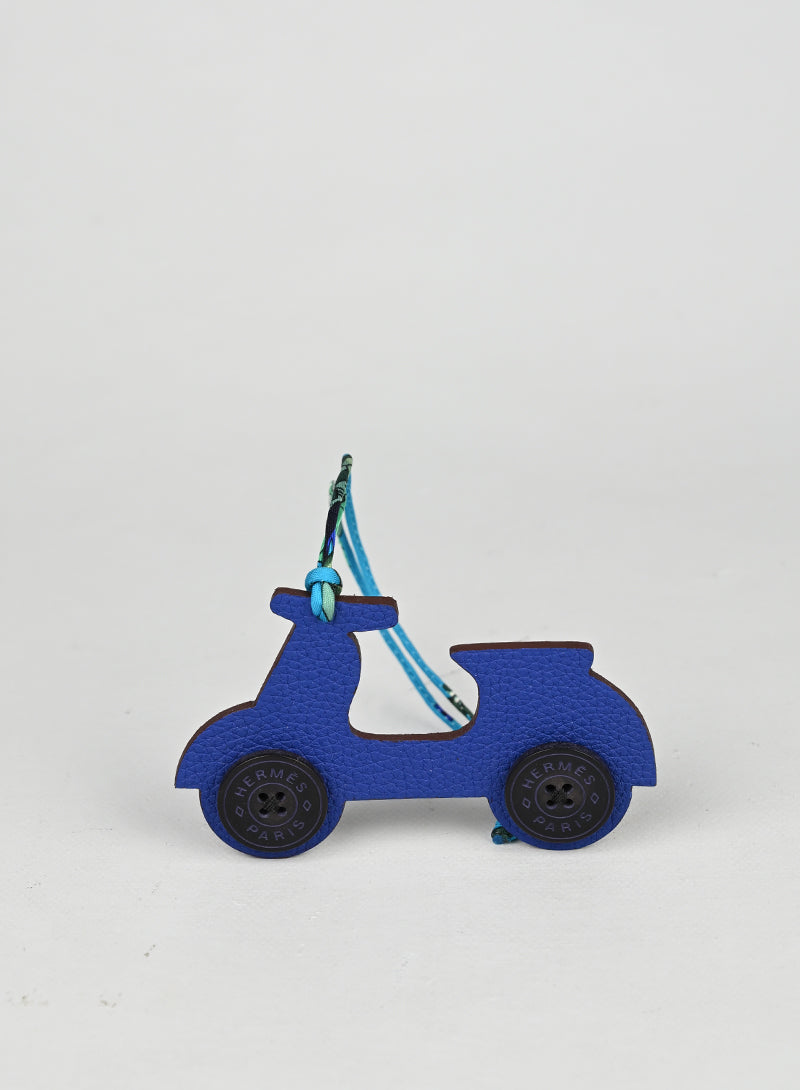 Hermès Portachiavi Scooter Blu