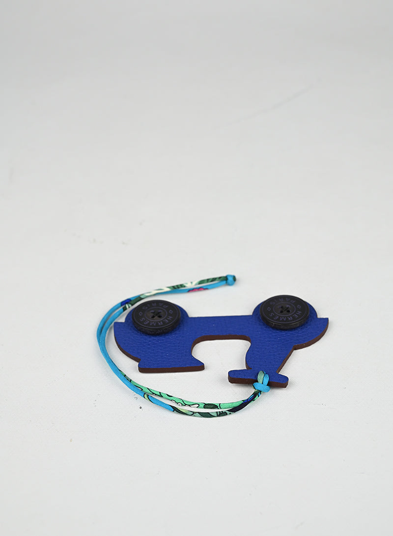 Hermès Portachiavi Scooter Blu