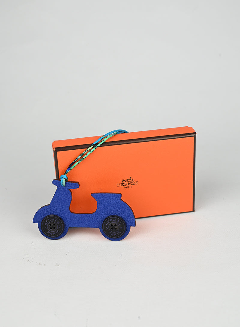 Hermès Portachiavi Scooter Blu