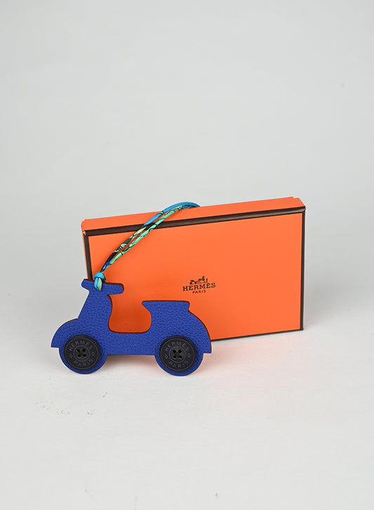 Hermès Portachiavi Scooter Blu -  lesleyluxuryvintage