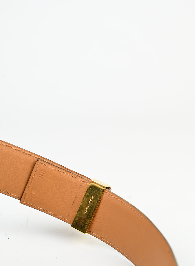 Hermès Cintura Collier de Chien in pelle blu