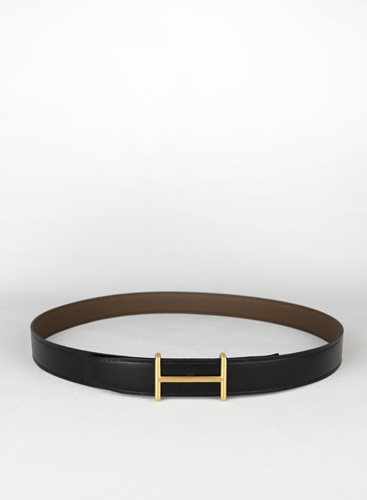 Hermès Cintura in pelle nera