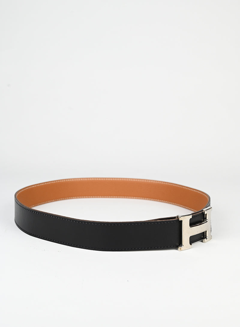 Hermès Cintura Costance in pelle nera