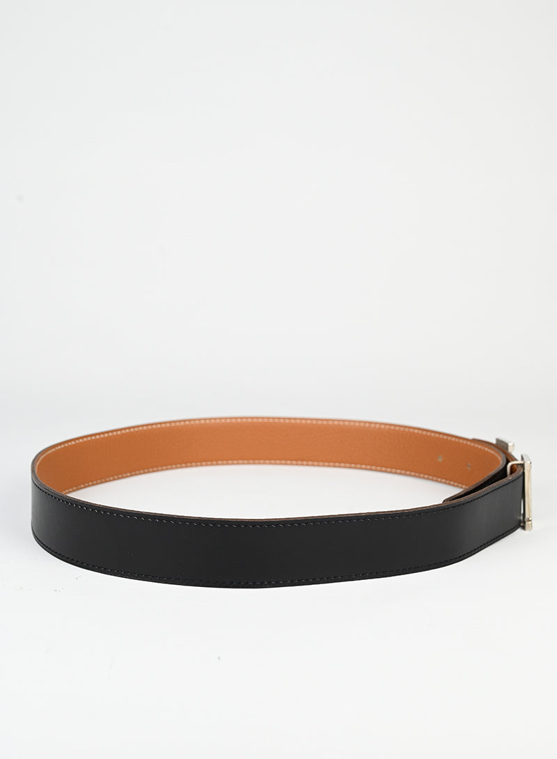 Hermès Cintura Costance in pelle nera