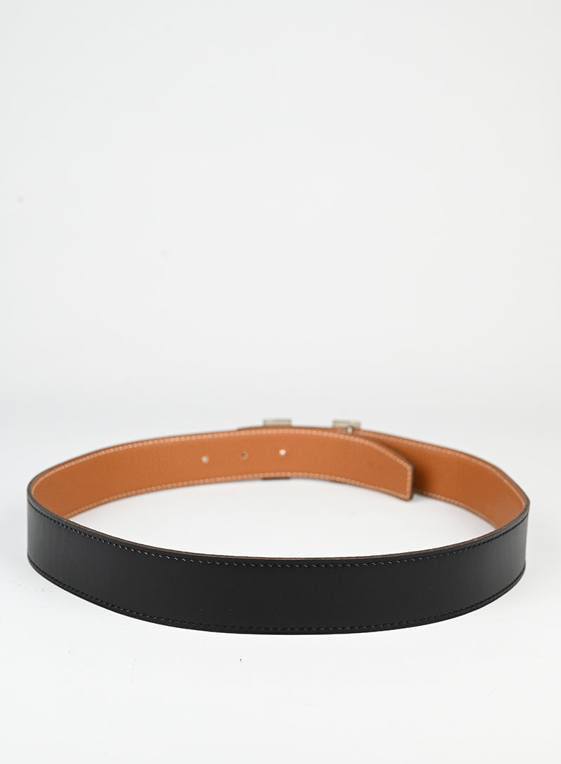 Hermès Cintura Costance in pelle nera