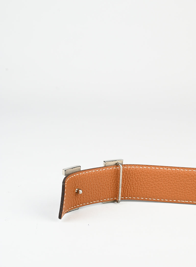 Hermès Cintura Costance in pelle nera