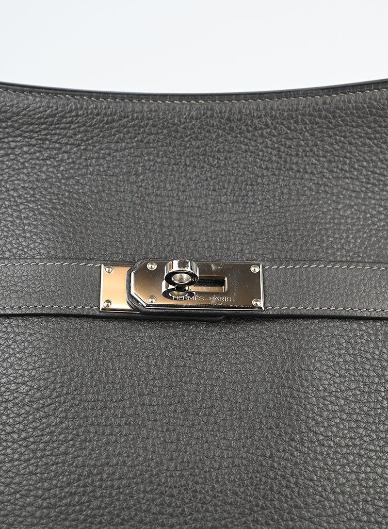 Hermès Borsa Jypsière 31 in pelle grigia -  lesleyluxuryvintage