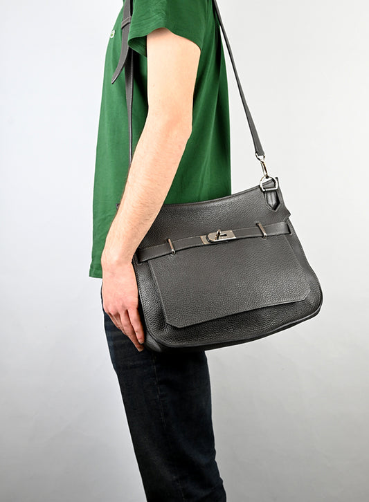 Hermès Borsa Jypsière 31 in pelle grigia