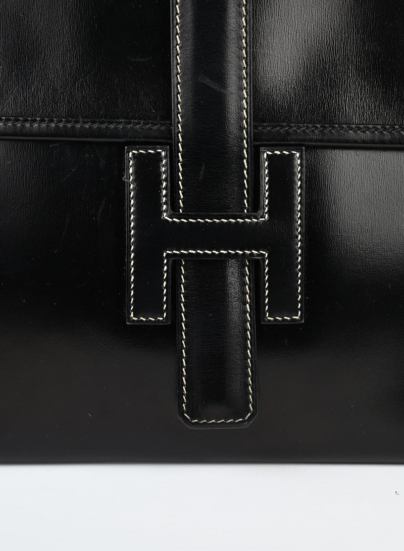 Hermès Borsa Jige in pelle nera