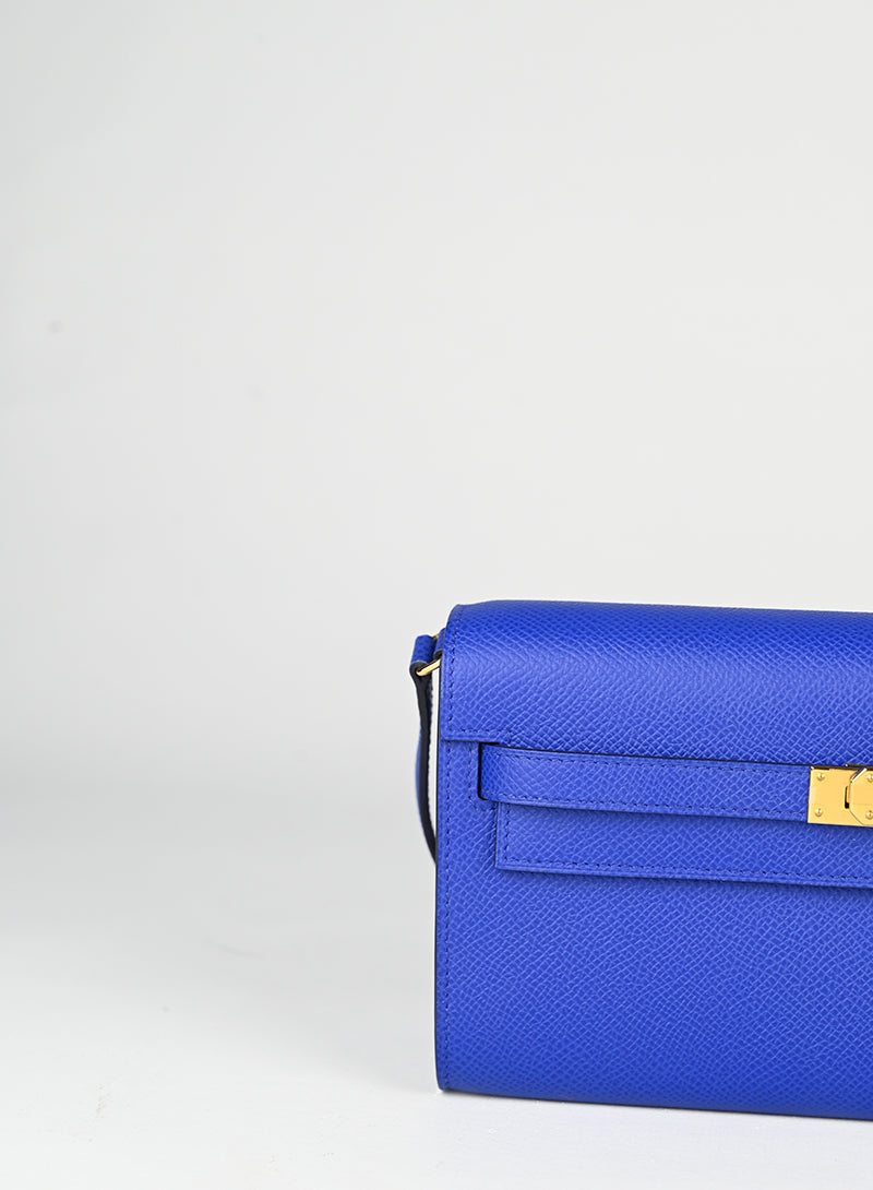 Hermès Borsa Kelly to Go in pelle blu