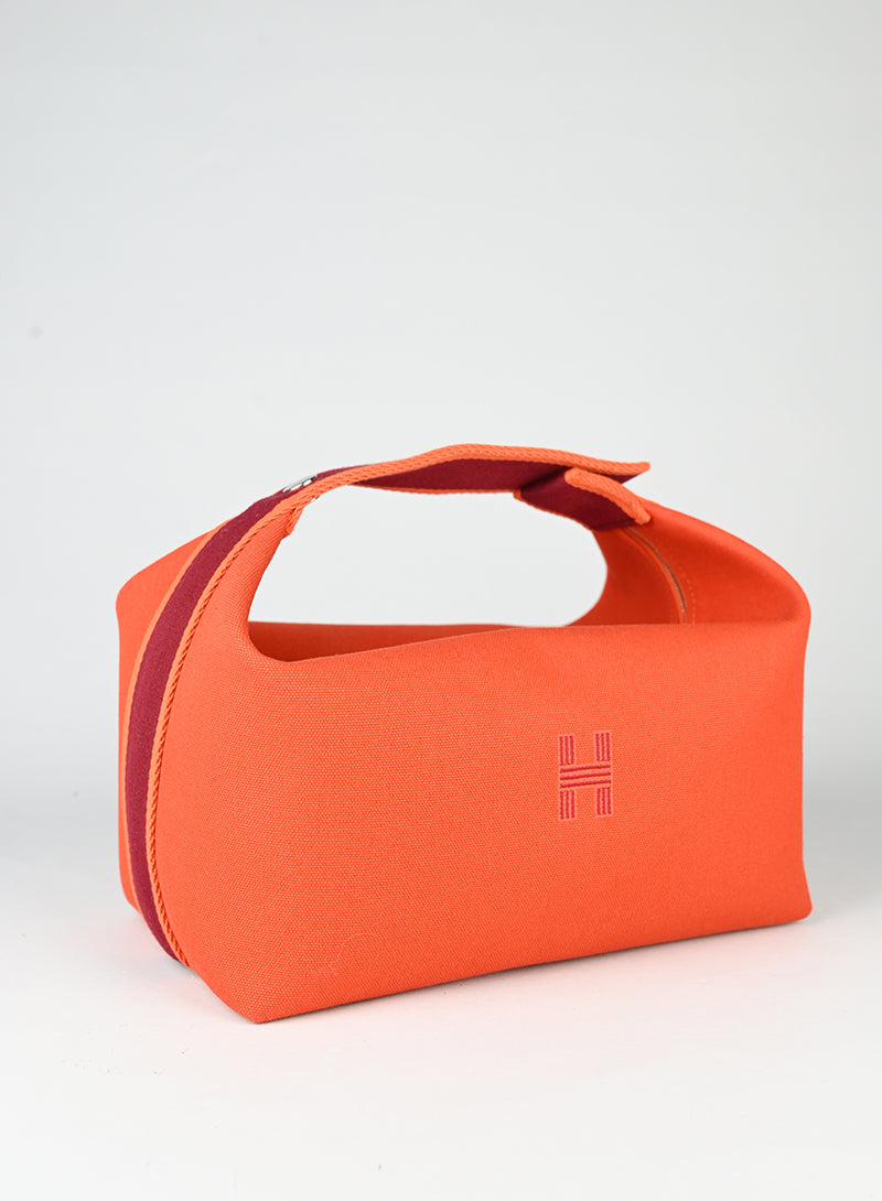 Hermès Pouch Bride à brac 25 in pelle arancio