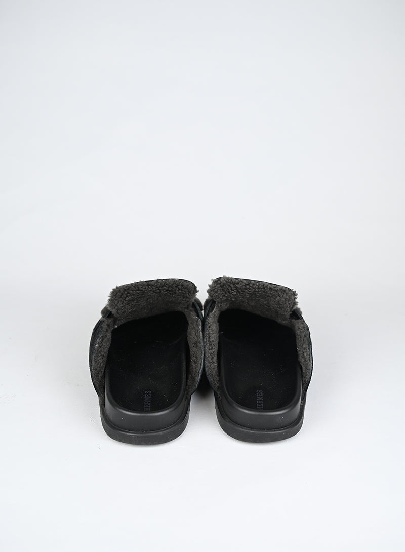 Hermès Sabot Go Montone Nero - N. 41