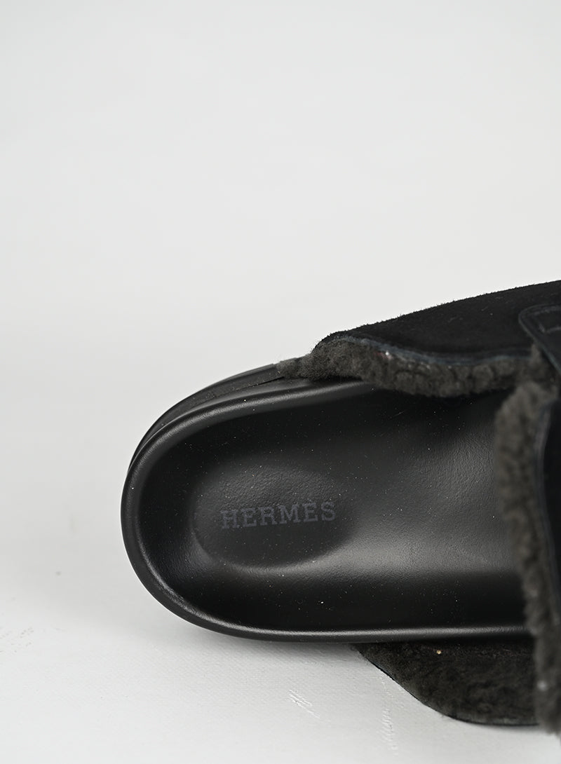 Hermès Sabot Go Montone Nero - N. 41