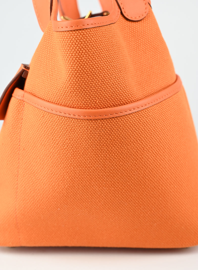 Hermès Borsa Picotin Cargo arancio