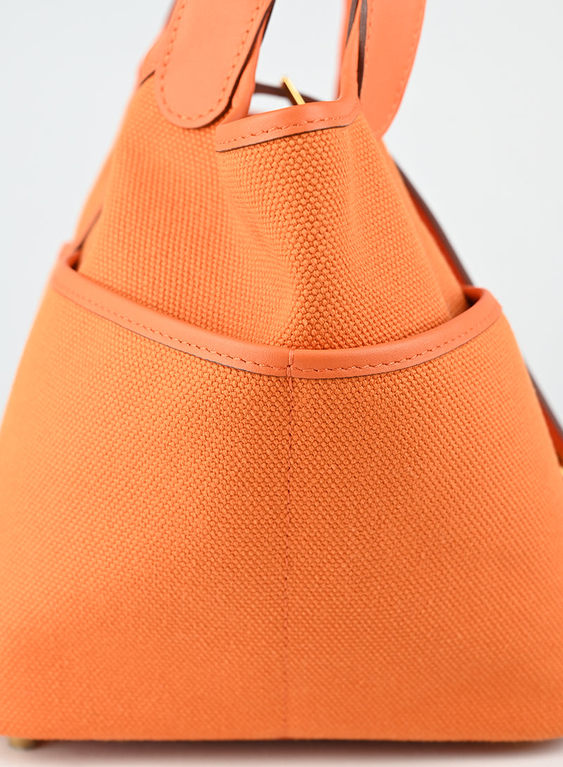 Hermès Borsa Picotin Cargo arancio