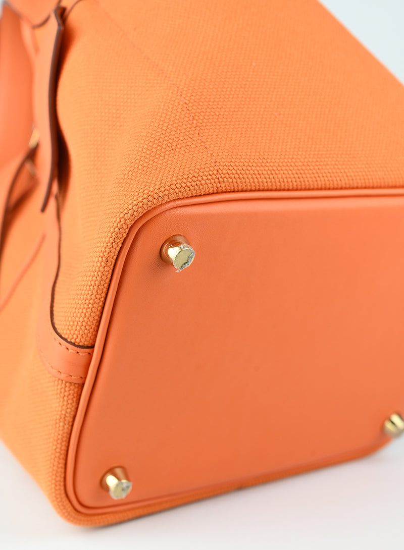 Hermès Borsa Picotin Cargo arancio