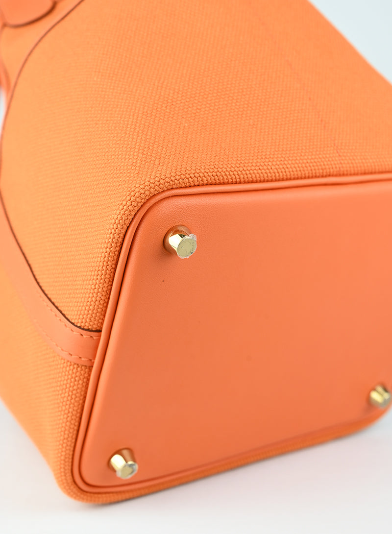 Hermès Borsa Picotin Cargo arancio