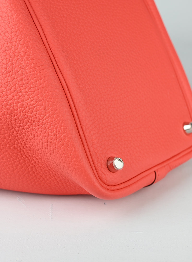 Hermès Picotin 18 in pelle arancio