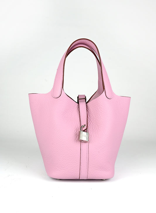 Hermès Borsa Picotin 18 rosa Sakura