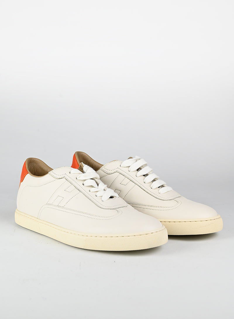 Hermès Sneakers Quicker in pelle bianca - N. 39