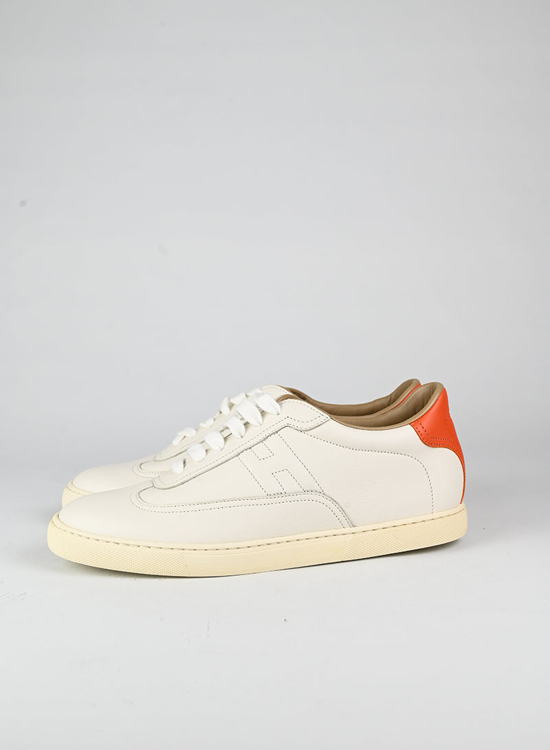 Hermès Sneakers Quicker in pelle bianca - N. 39