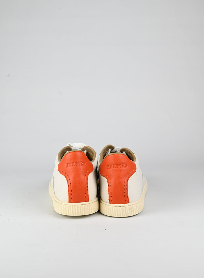 Hermès Sneakers Quicker in pelle bianca - N. 39