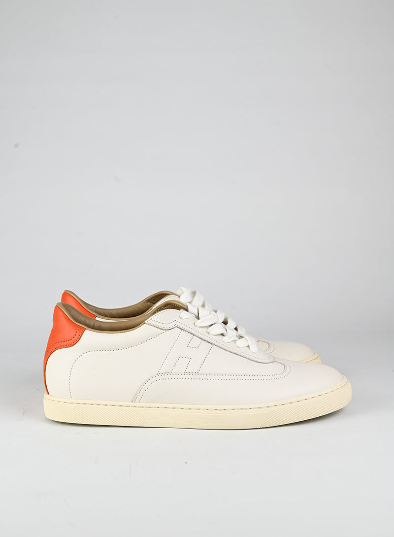 Hermès Sneakers Quicker in pelle bianca - N. 39