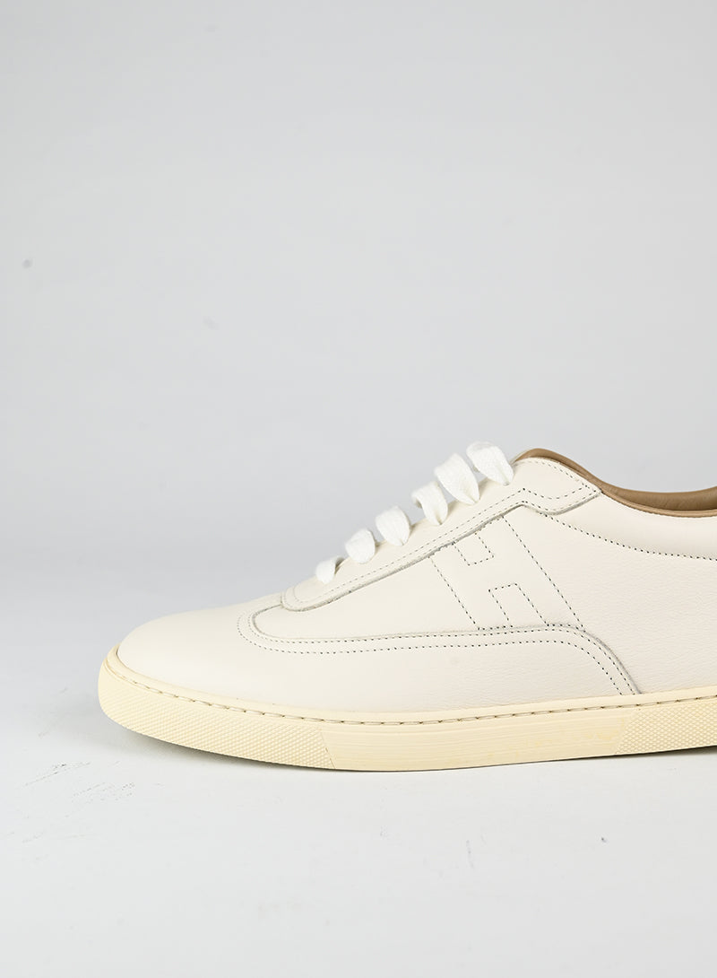 Hermès Sneakers Quicker in pelle bianca - N. 39