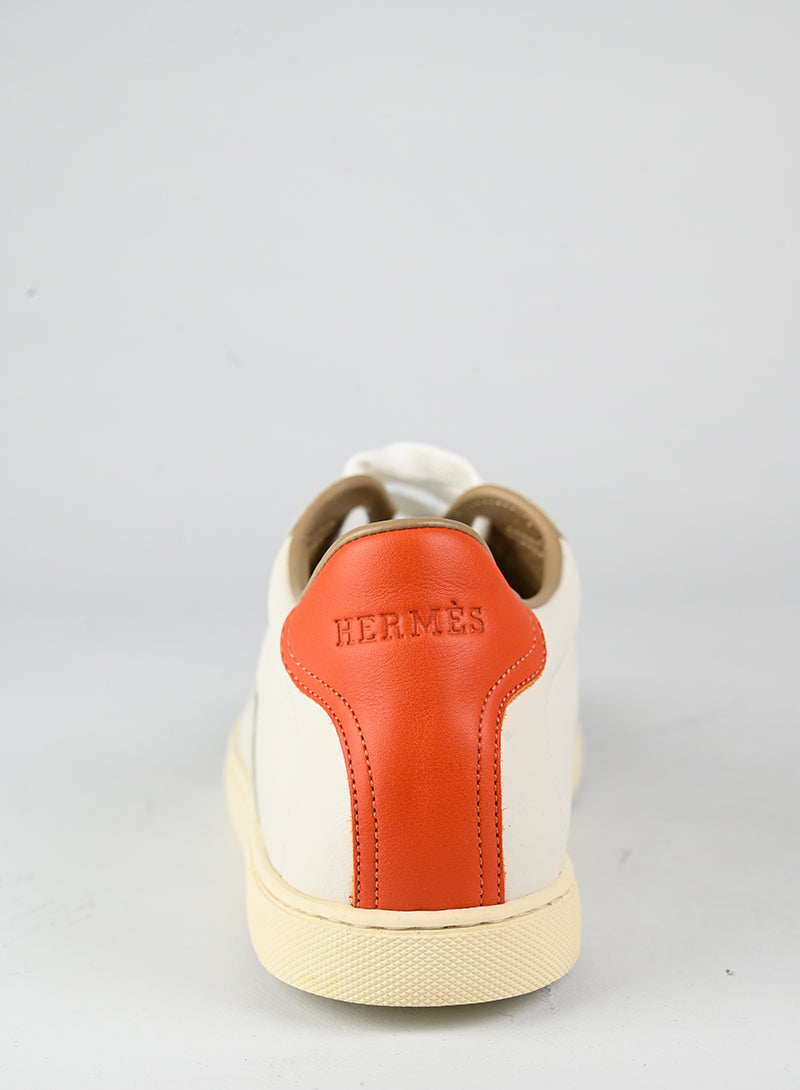 Hermès Sneakers Quicker in pelle bianca - N. 39