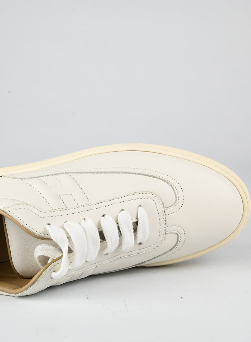 Hermès Sneakers Quicker in pelle bianca - N. 39