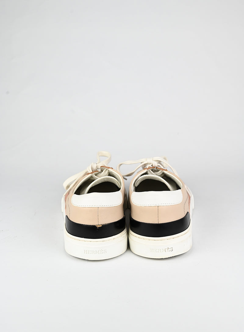 Hermès Sneakers Deep in pelle beige - N. 40