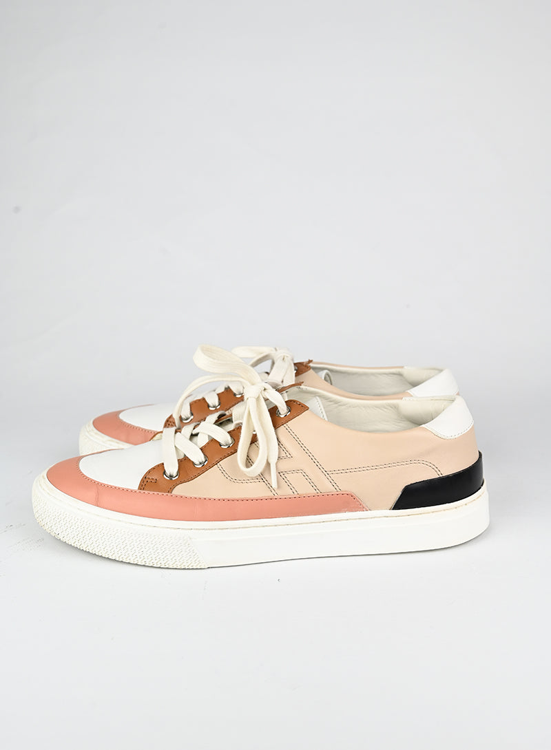 Hermès Sneakers Deep in pelle beige - N. 40