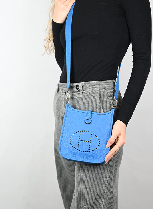 Hermès Borsa Evelyne 16 in pelle Torquoise