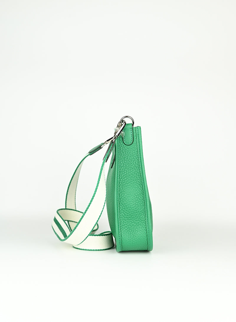 Hermès Borsa Mini Evelyne in pelle verde