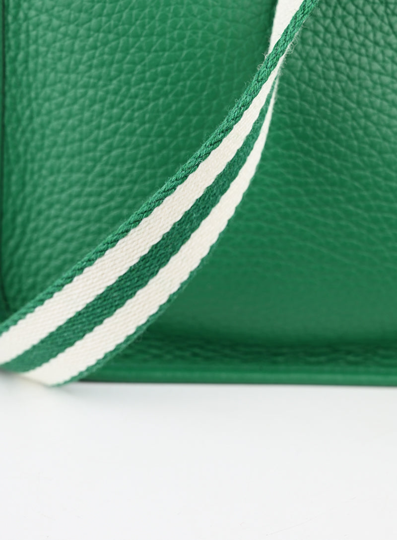 Hermès Borsa Mini Evelyne in pelle verde