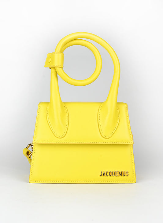 Jacquemus Borsa Le Chiquito Noeud gialla