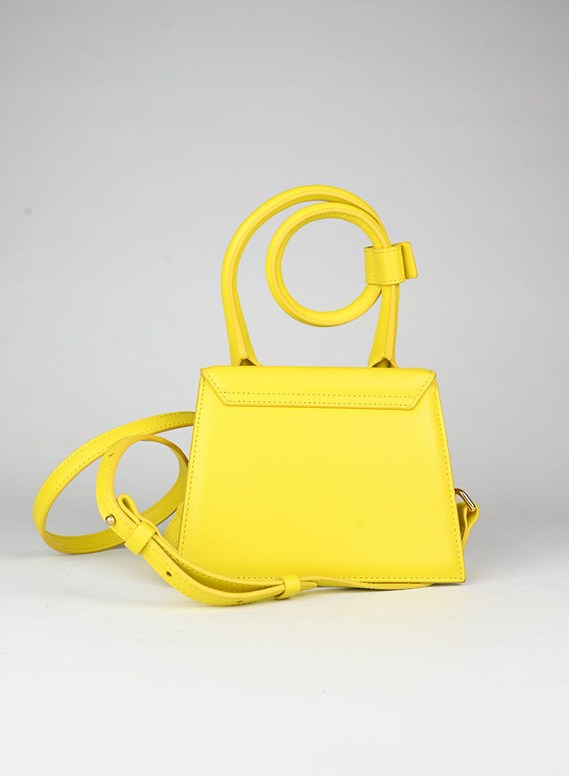 Jacquemus Borsa Le Chiquito Noeud gialla