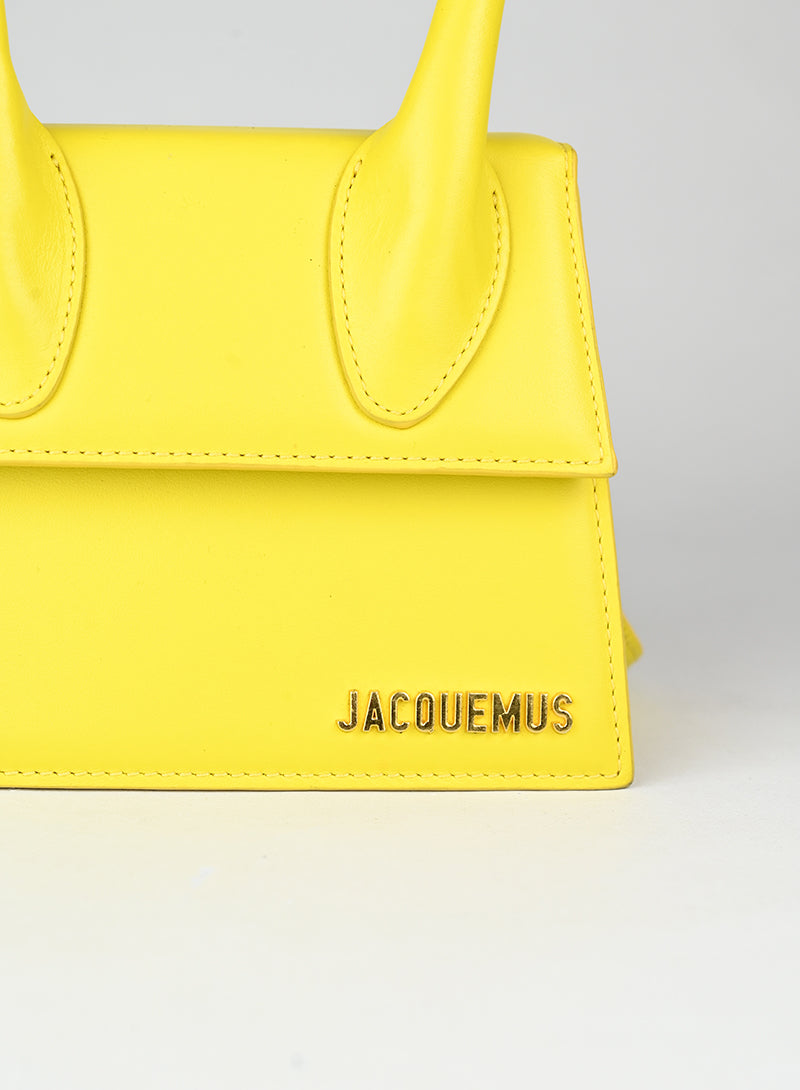 Jacquemus Borsa Le Chiquito Noeud gialla