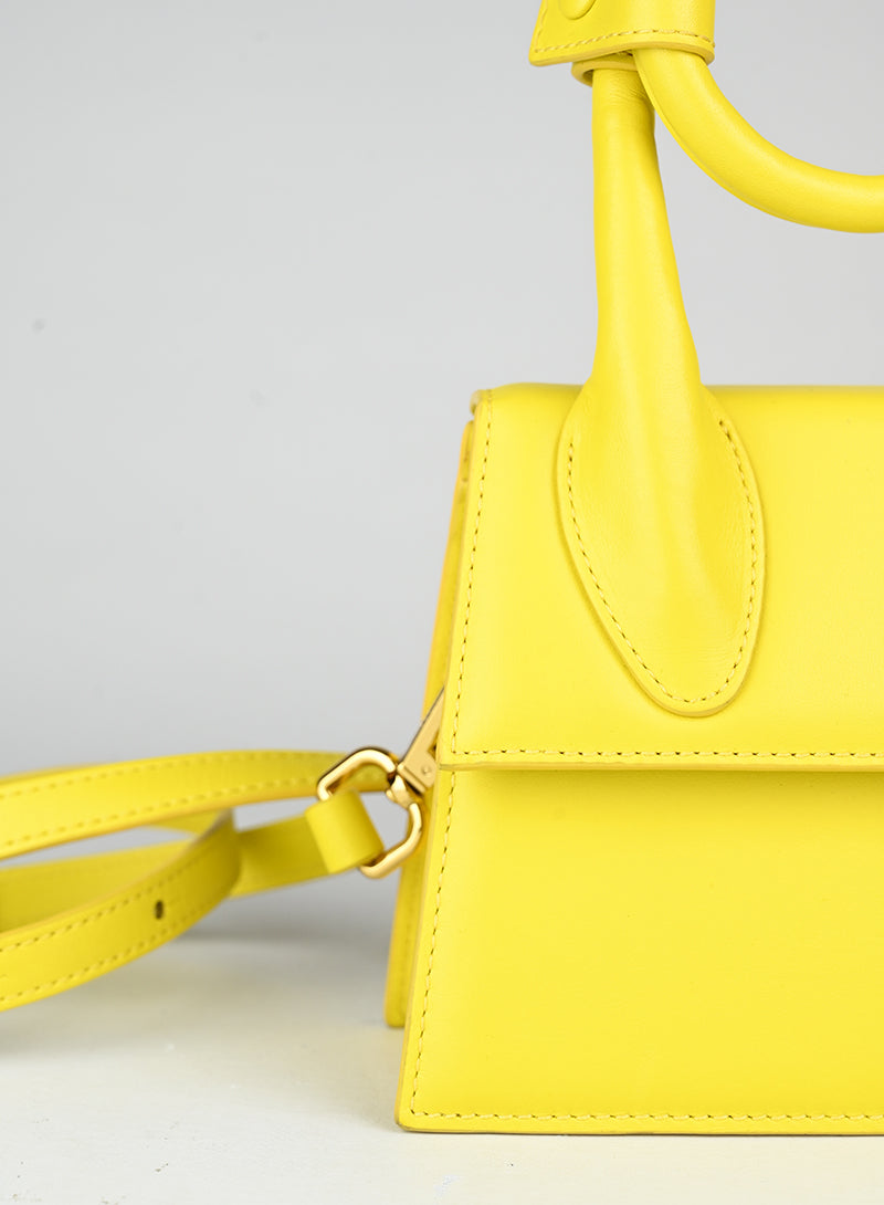 Jacquemus Borsa Le Chiquito Noeud gialla