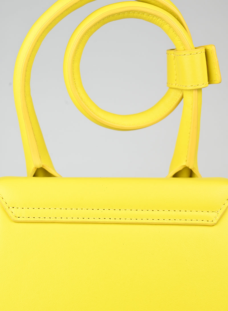 Jacquemus Borsa Le Chiquito Noeud gialla