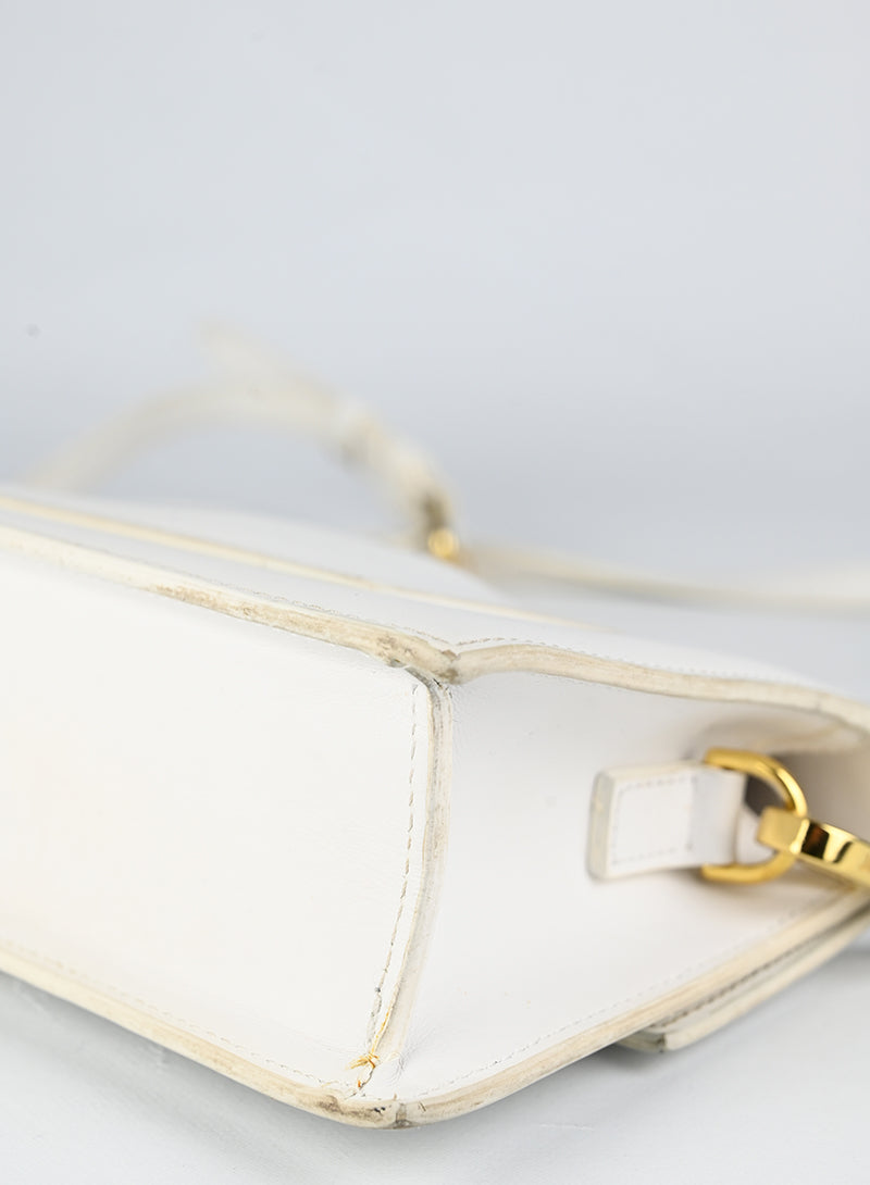 Jacquemus Borsa Le Grand Bambino in pelle bianca